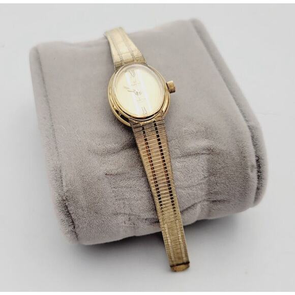 VINTAGE Hamilton Priscilla Quartz Ladies WRISTWATCH 1/40 10k USA - Picture 3 of 11